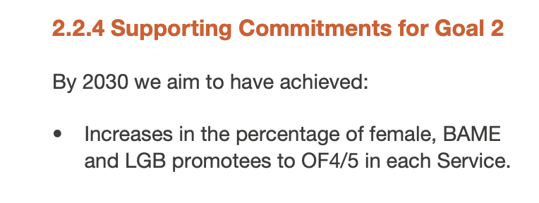 Pages 17–18 – ‘Significant improvements’ in female, BAME and LGB recruitment percentages

